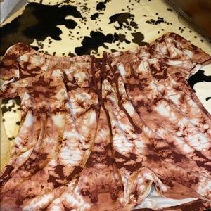 Tie dye off the shoulder top